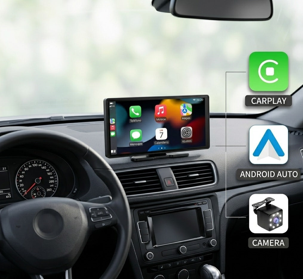 Pantalla Inteligente 10.26" para Carro | CarPlay + Android Auto + Cámara Reversa