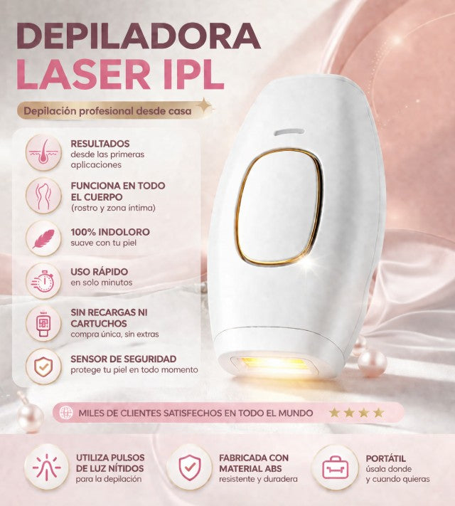 Depiladora Láser IPL Profesional En Casa (Sin Dolor)